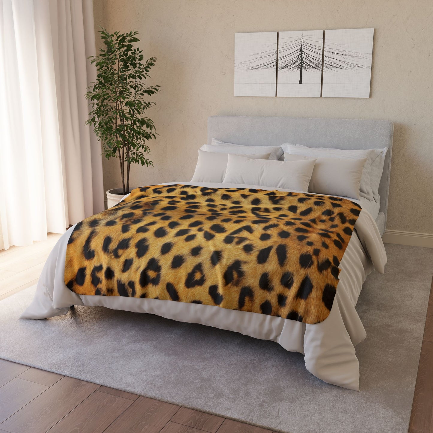 Sherpa Blanket: Wild Elegance Custom Fleece Throw
