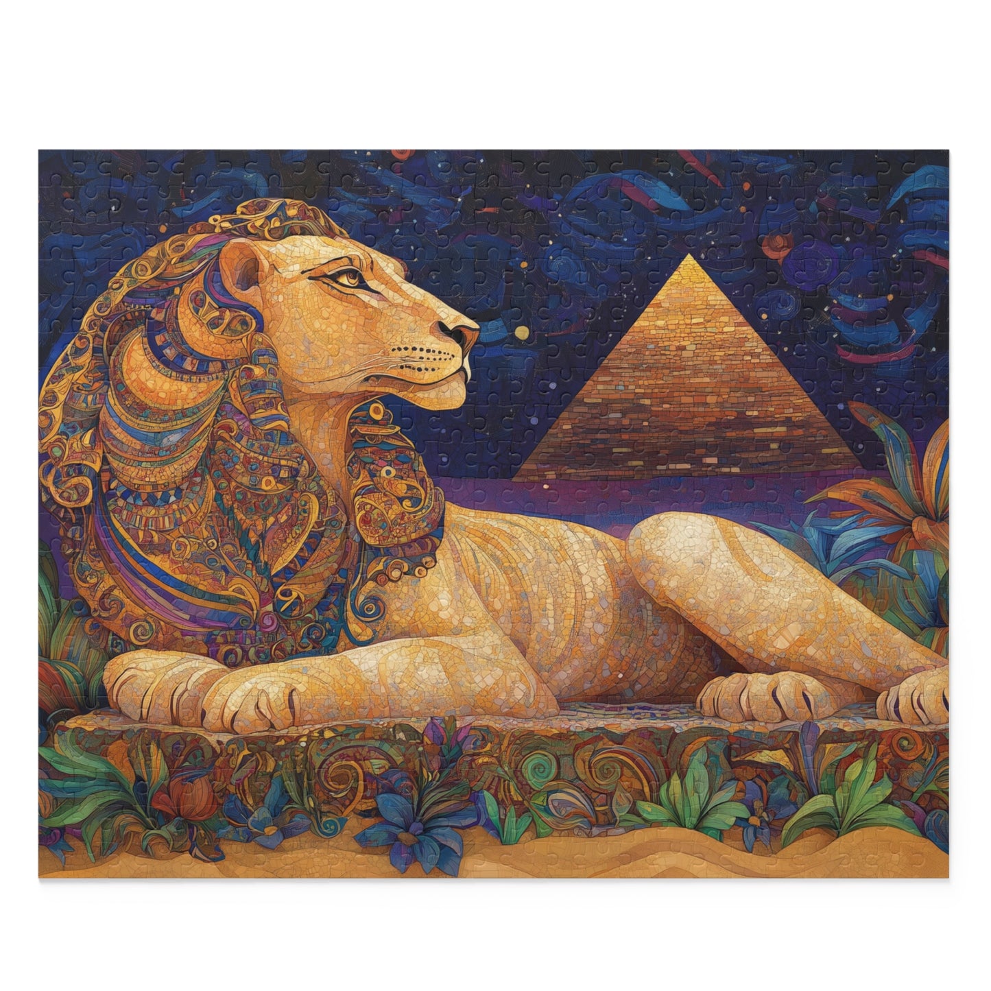 The Majestic Sphinx Mosaic - Puzzle (120, 252, 500-Piece)