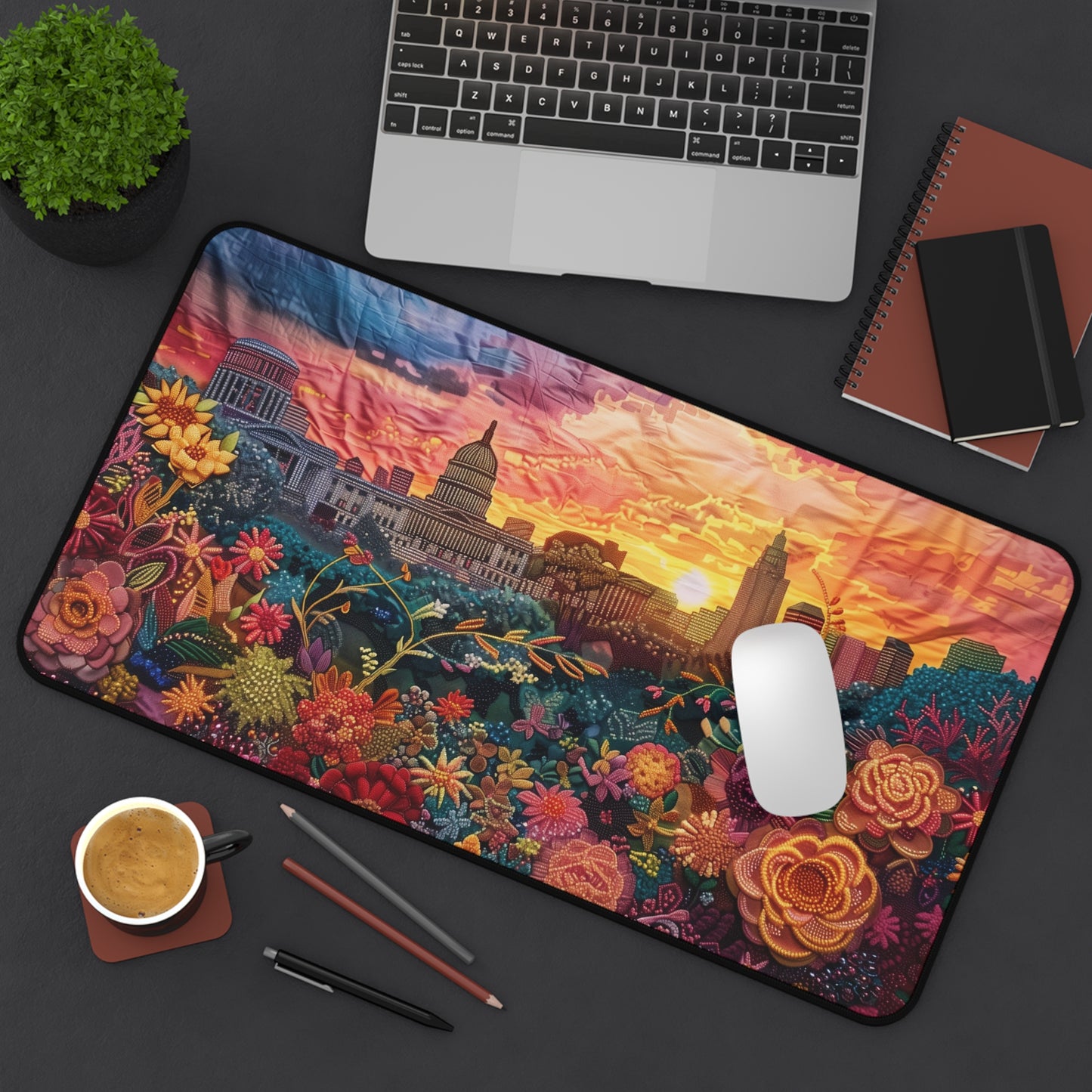 Gaming Desk Mat - Sunrise Over Capitol Hill