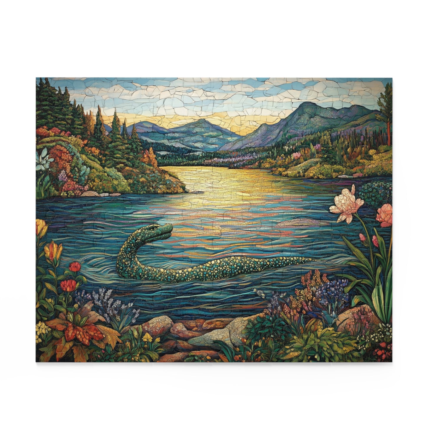 Mystery of Loch Ness Mosaic - Puzzle (120, 252, 500-Piece)