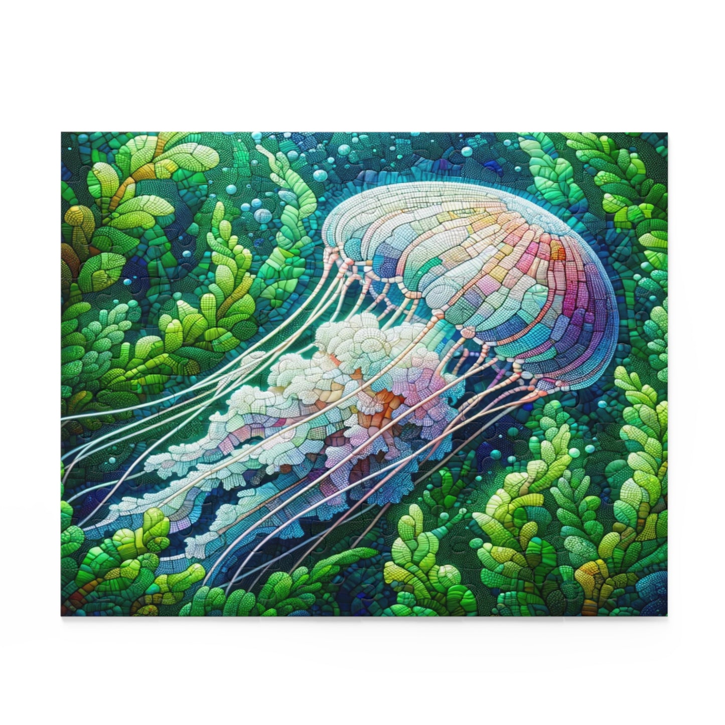 Translucent Jellyfish: Mosaic Underwater - Puzzle (120, 252, 500-Piece)