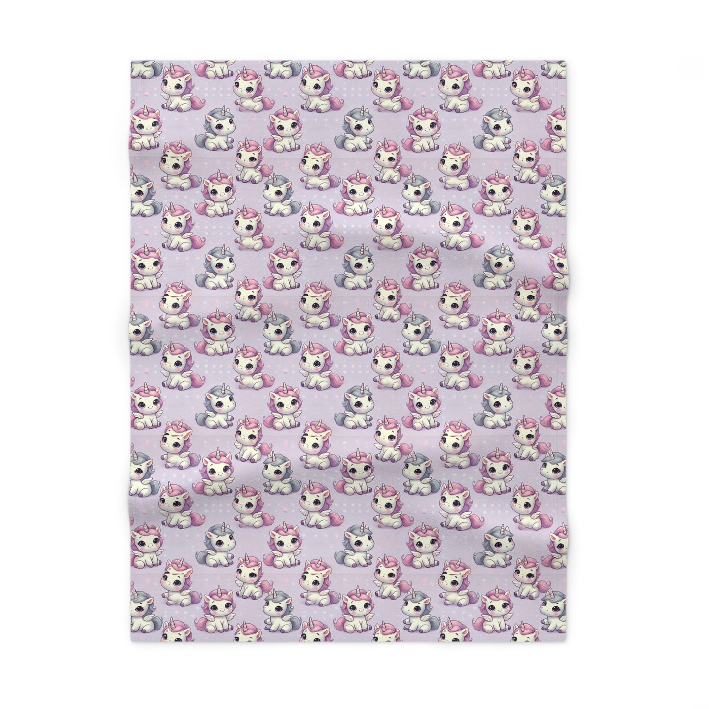 Custom Soft Fleece Baby Blanket - Unicorn Whispsers
