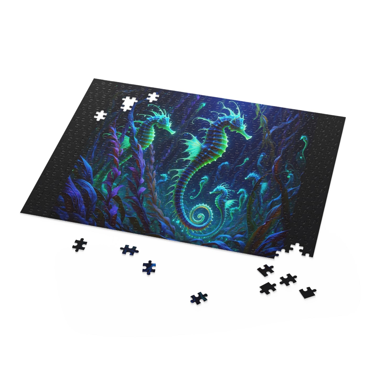 Enchanted Seahorses - Custom Jigsaw Puzzle (120, 252, 500-Piece)