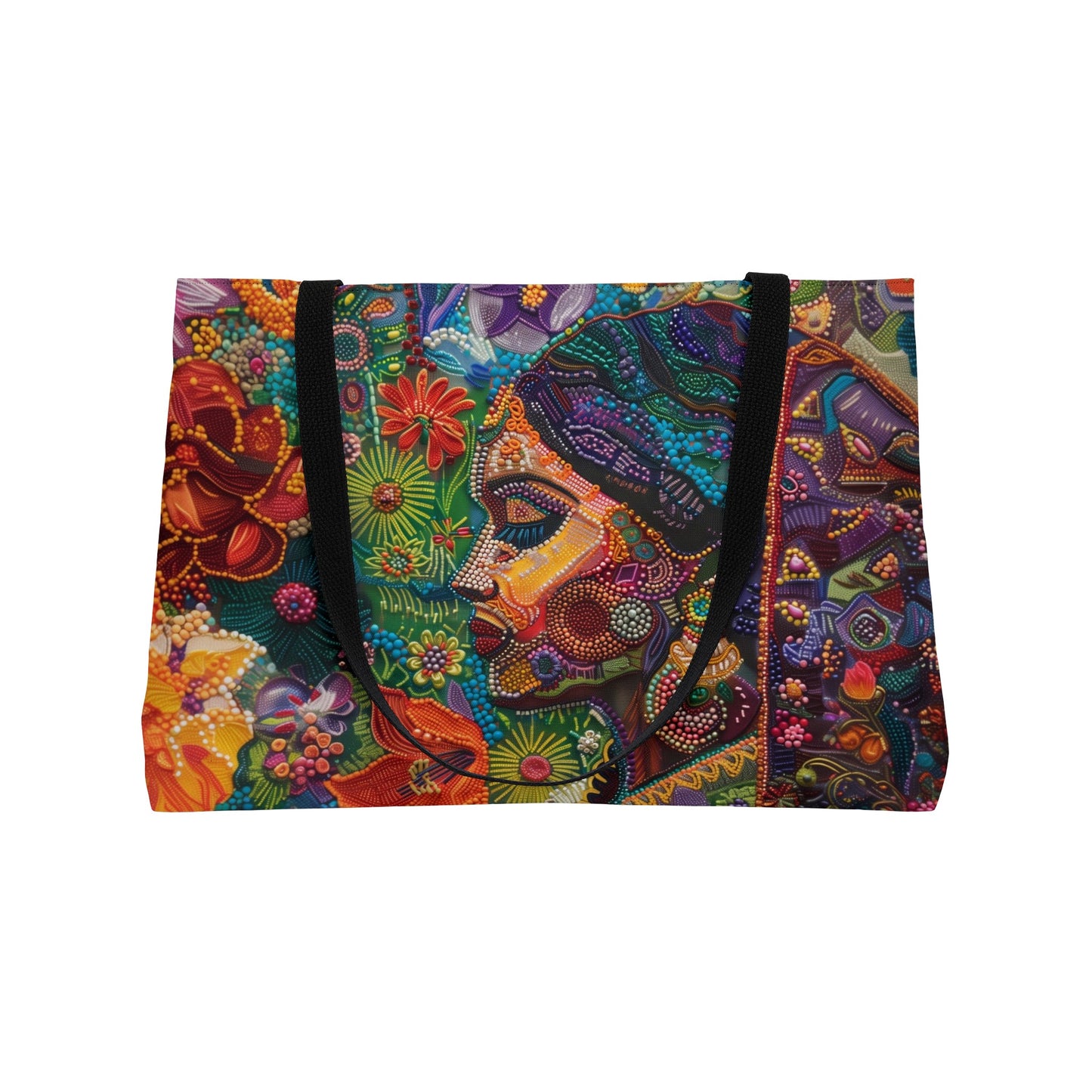 Weekender Tote Bag - Graceful Village Beauty in Traditional Attire