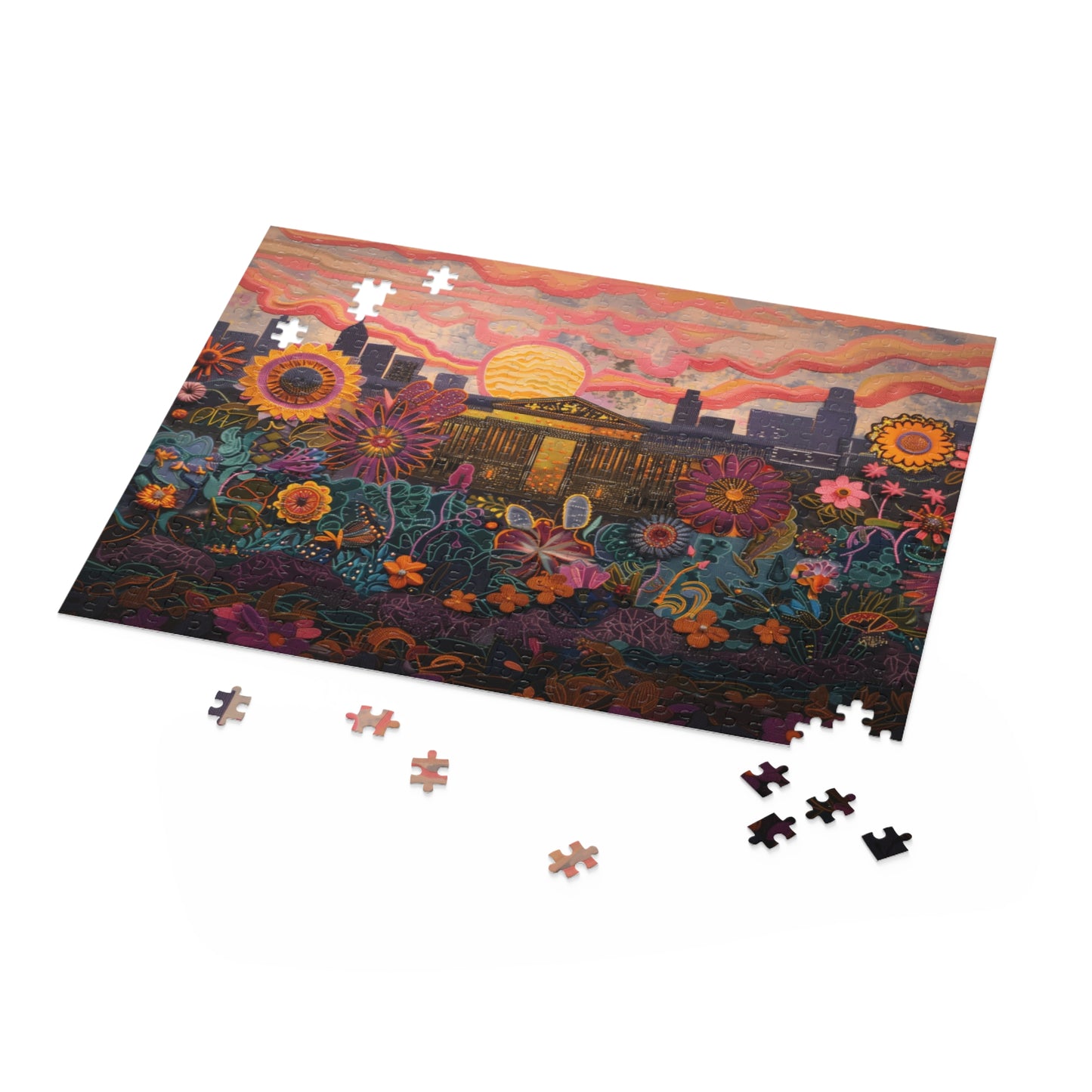 The Met at Sunset Bloom - Puzzle (120, 252, 500-Piece)