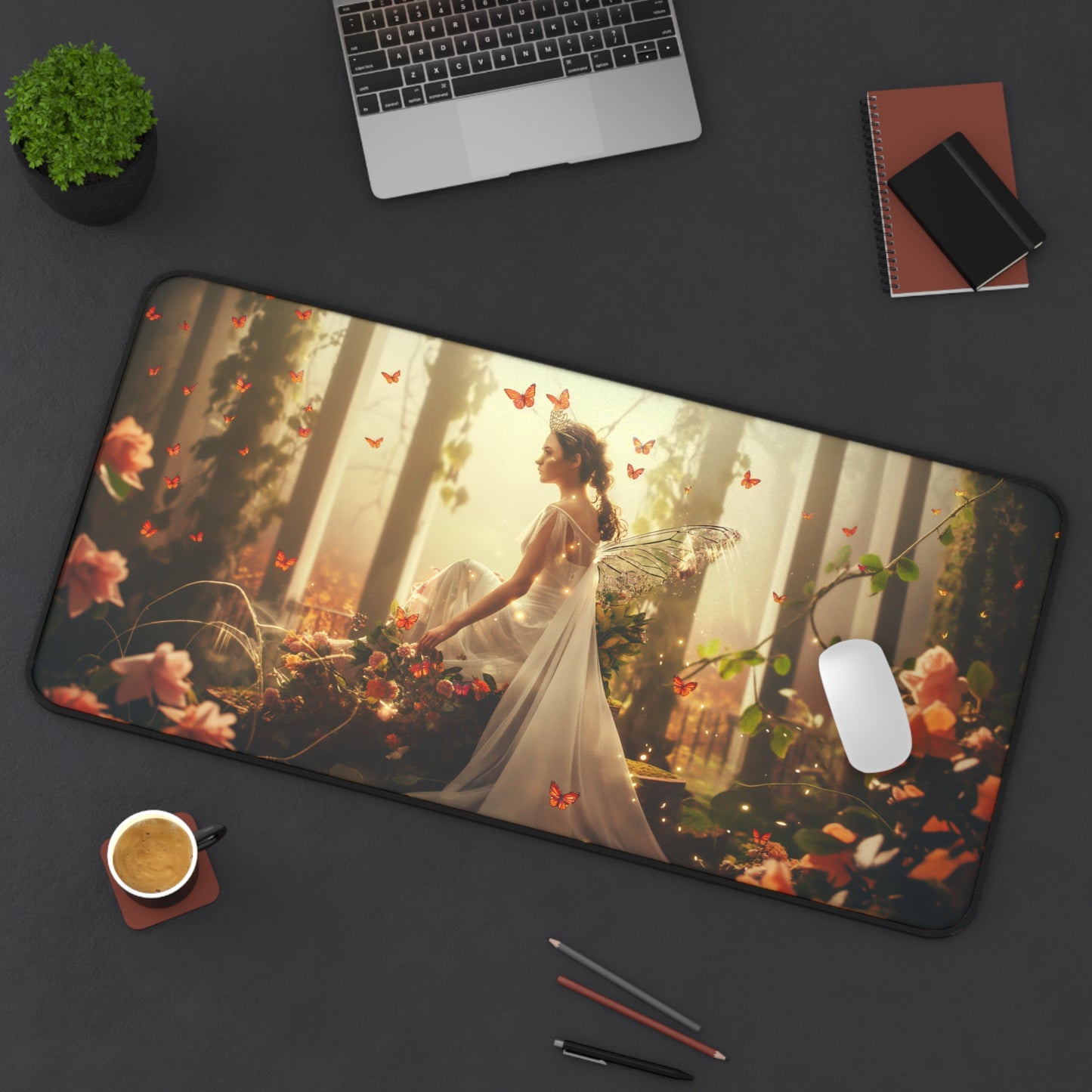 Gaming Desk Mat - Enchanted Monarch