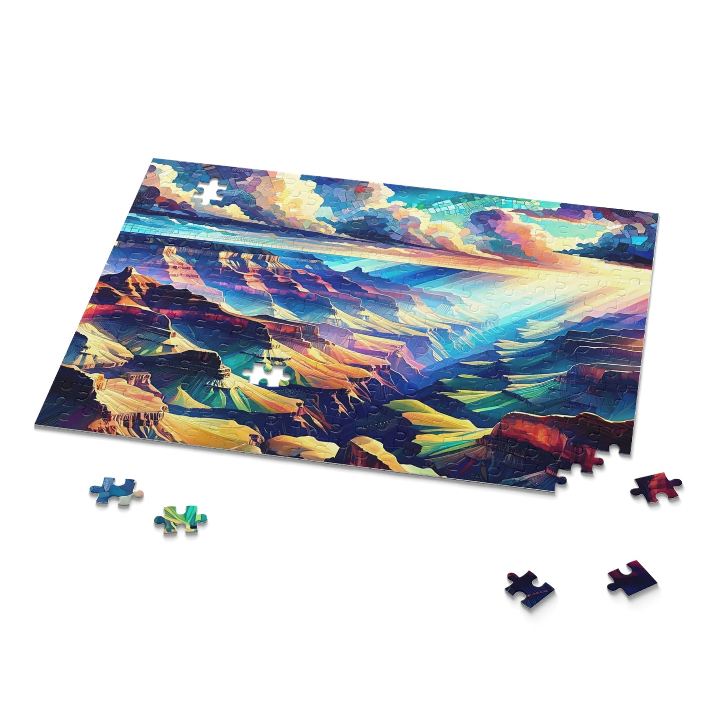 Majestic Sunrise Over Grand Canyon Mosaic - Puzzle (120, 252, 500-Piece)