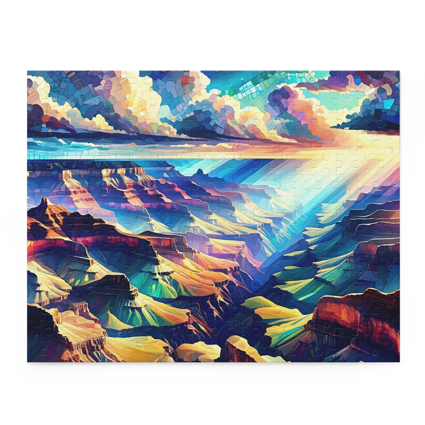 Majestic Sunrise Over Grand Canyon Mosaic - Puzzle (120, 252, 500-Piece)