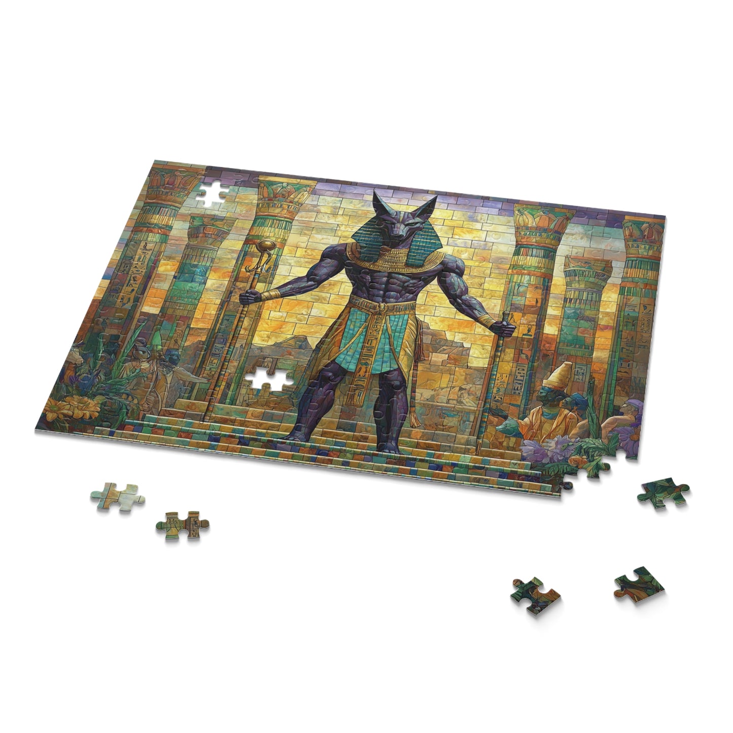 Guardian of the Pharaohs: Anubis Stands Watch - Puzzle (120, 252, 500-Piece)