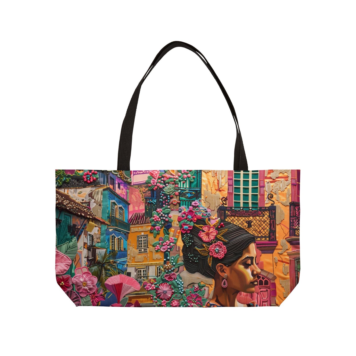Weekender Tote Bag - The Beauty of Alfama: A Tapestry of Tradition, Portugal