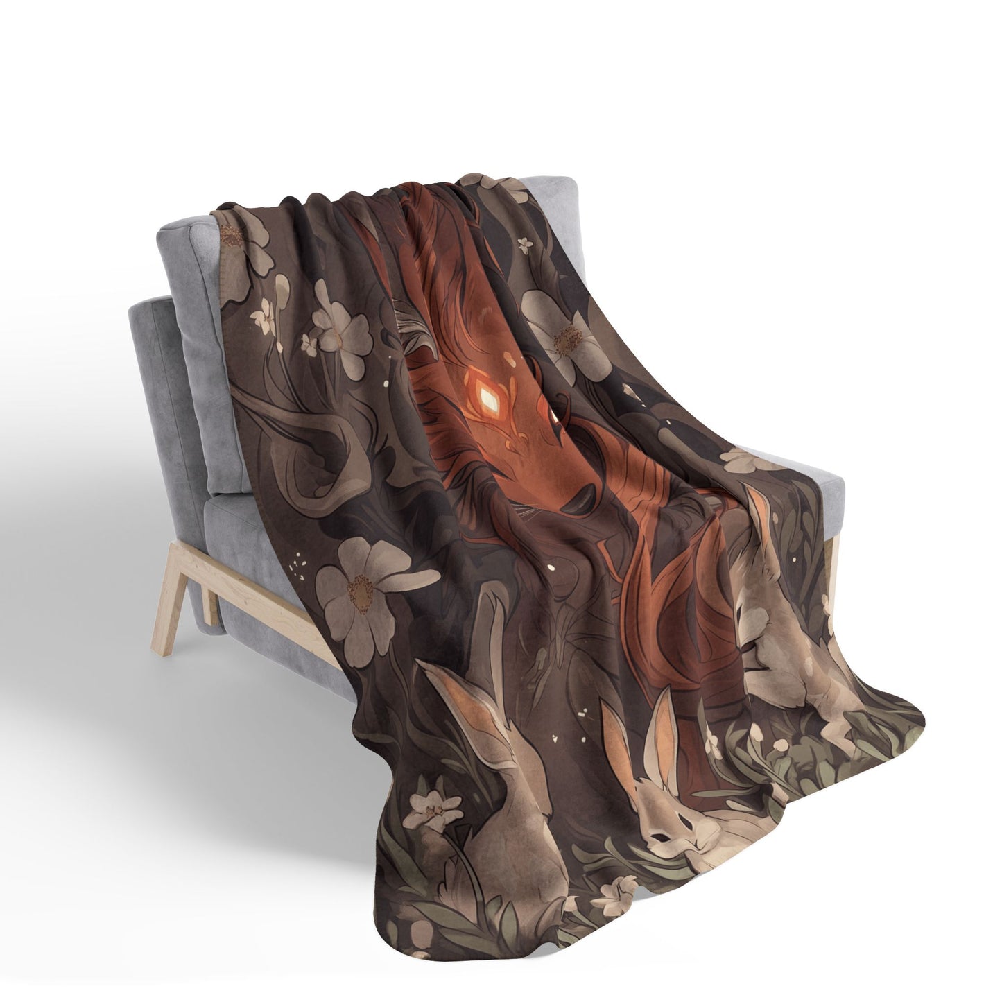 Sherpa Blanket: Custom Mystic Watcher Fleece Throw