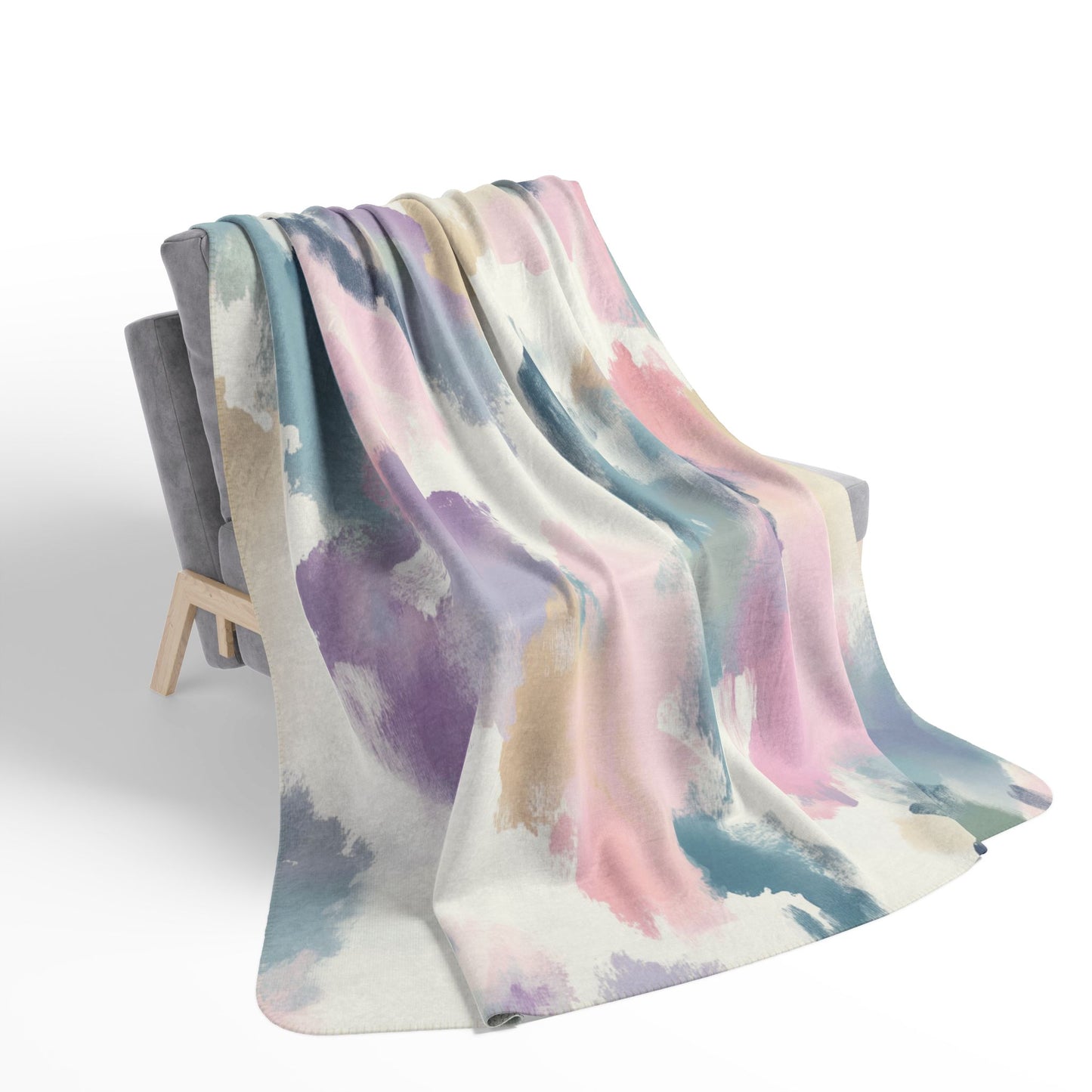 Sherpa Blanket: Custom Sweet Pastel Accent Fleece Throw