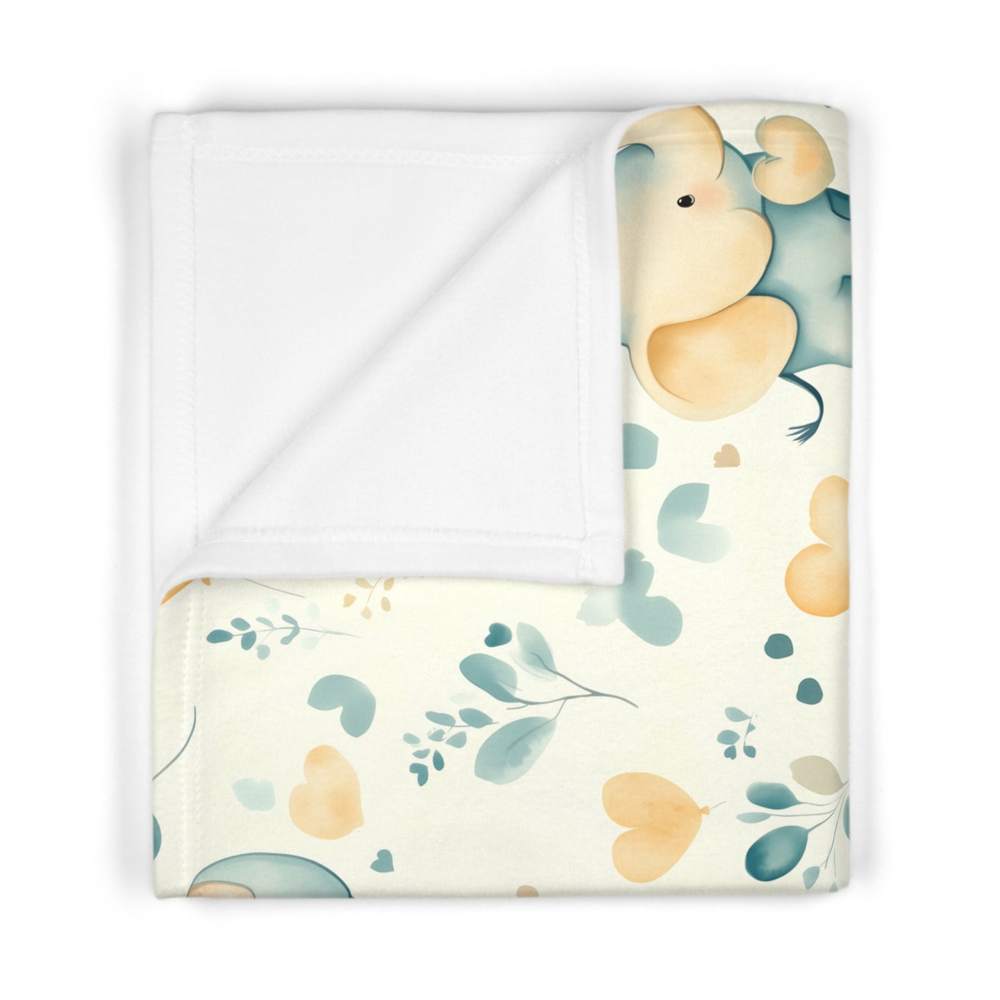 Personalized Soft Fleece Baby Blanket - Elephant Embrace, Baby Shower Gifts, Nursery Decor, Newborn Blanket Gift, Gifts for baby boys girls
