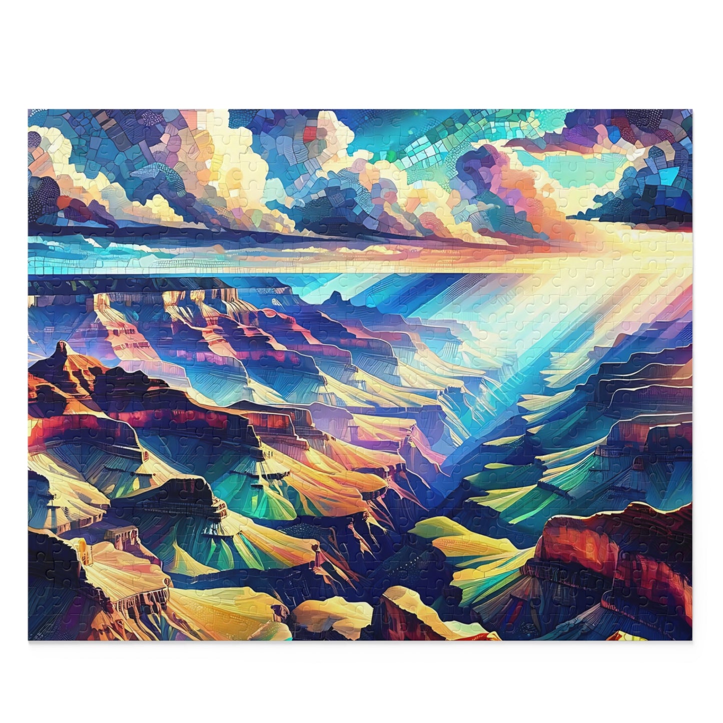 Majestic Sunrise Over Grand Canyon Mosaic - Puzzle (120, 252, 500-Piece)