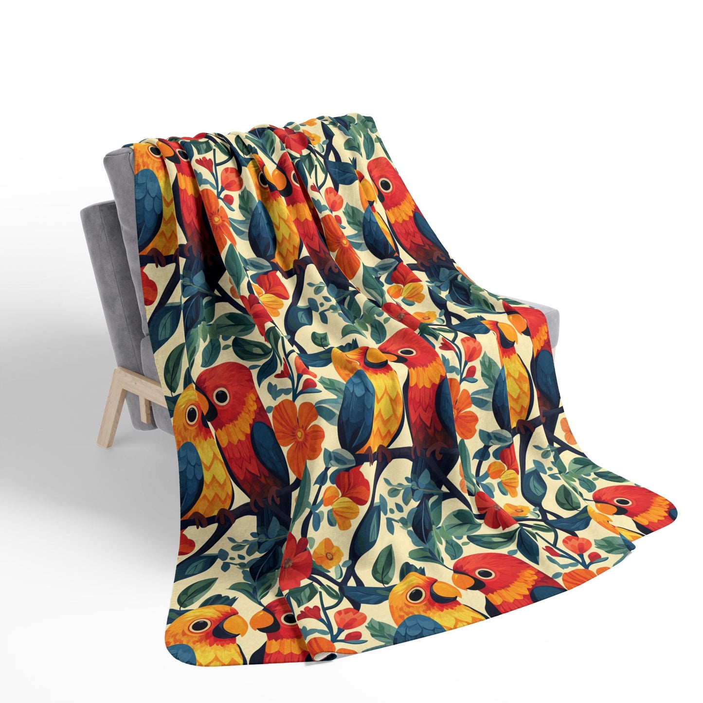 Sherpa Blanket: Custom Tropical Romance Fleece Throw