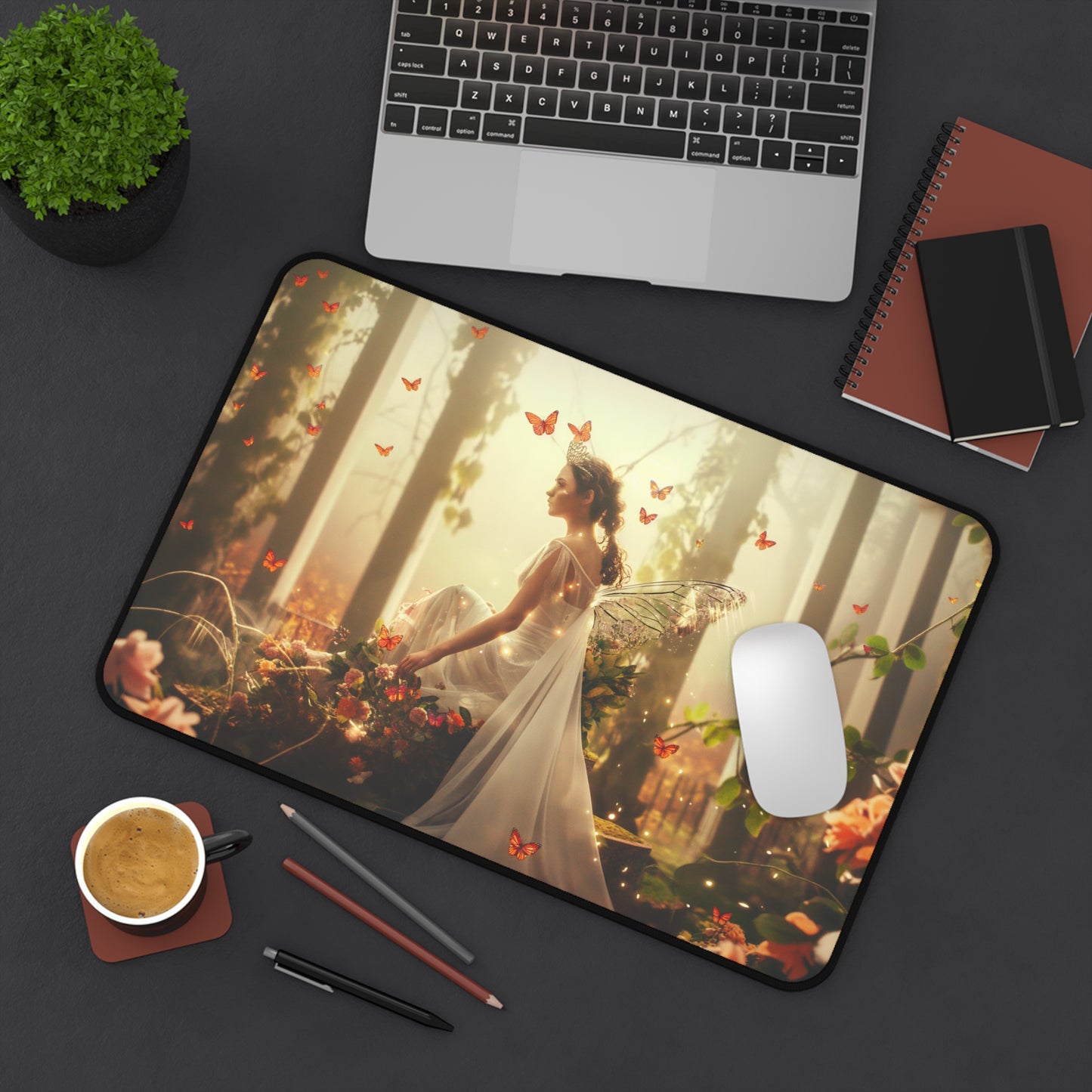 Gaming Desk Mat - Enchanted Monarch
