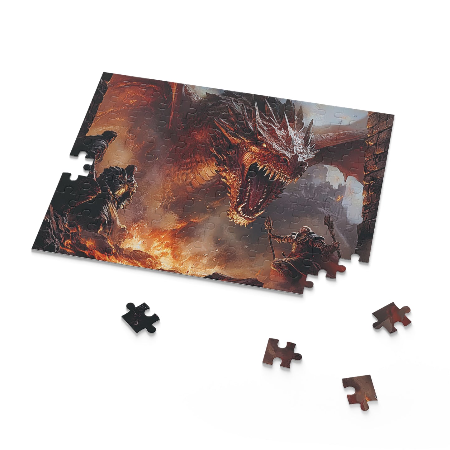 Dragon Wars - Custom Jigsaw Puzzle (120, 252, 500-Piece)