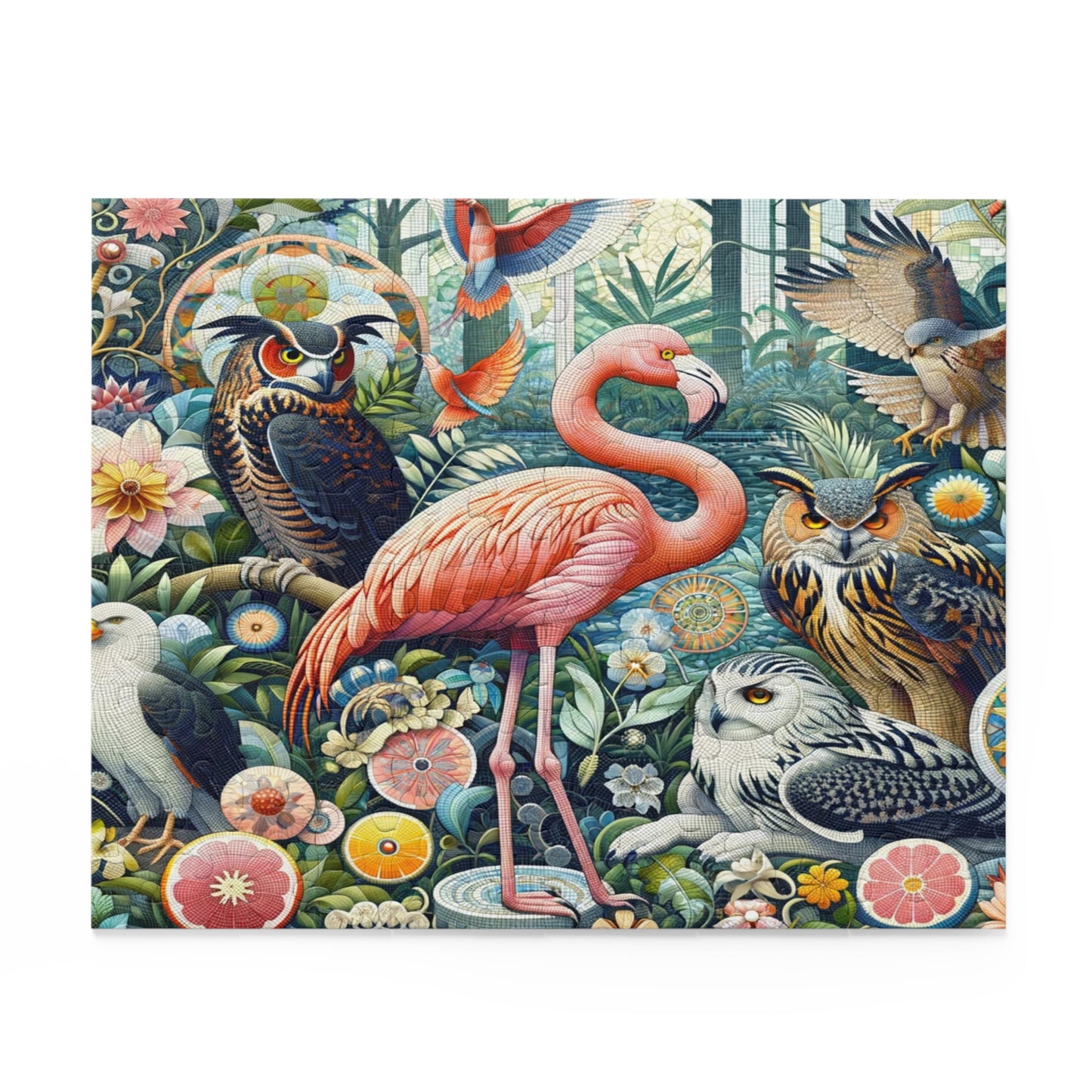 Garden of Eden: An Ornate Mosaic of Majestic Birds - Puzzle (120, 252, 500-Piece)