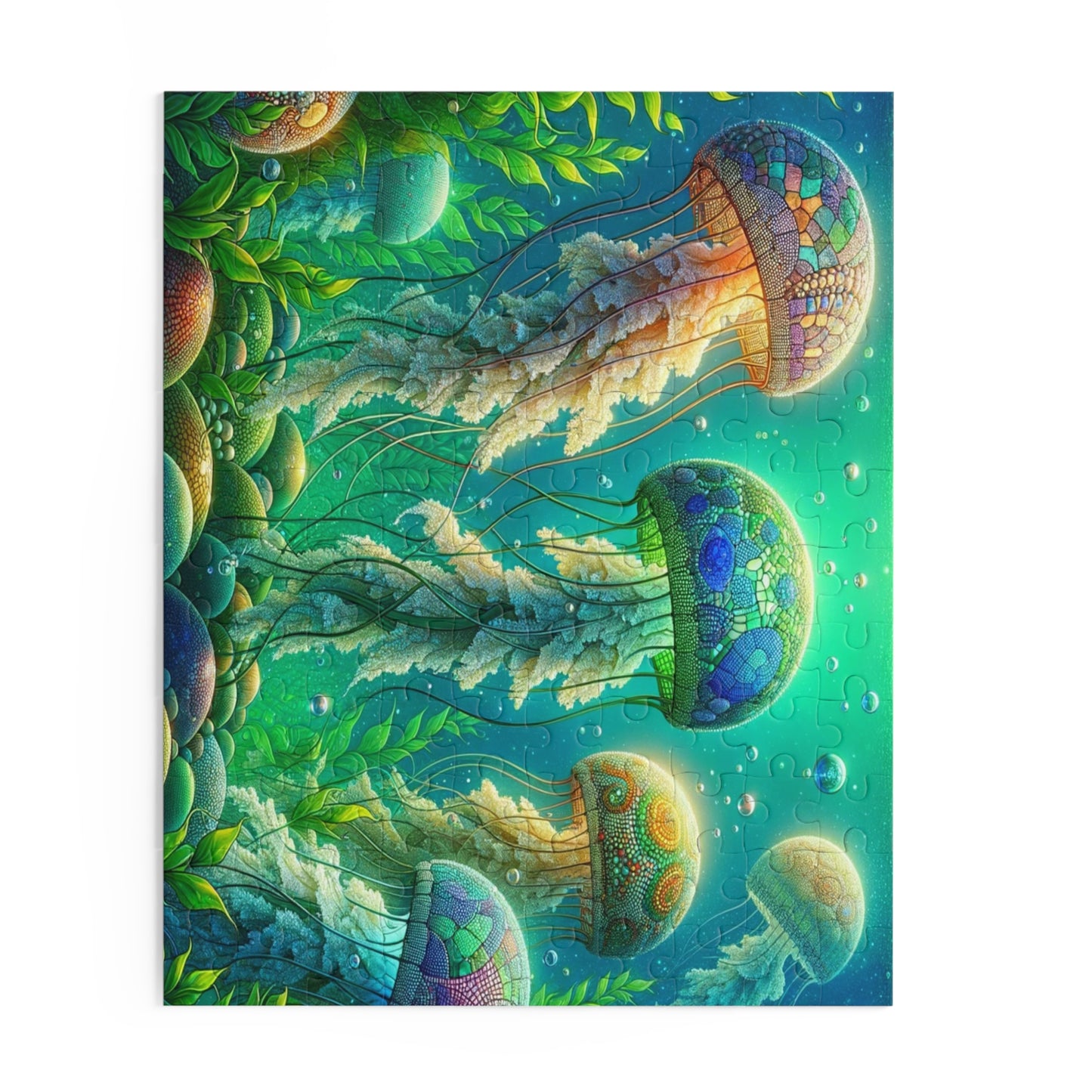 Enchanted Jellyfish: Mosaic Ocean - Puzzle (120, 252, 500-Piece)