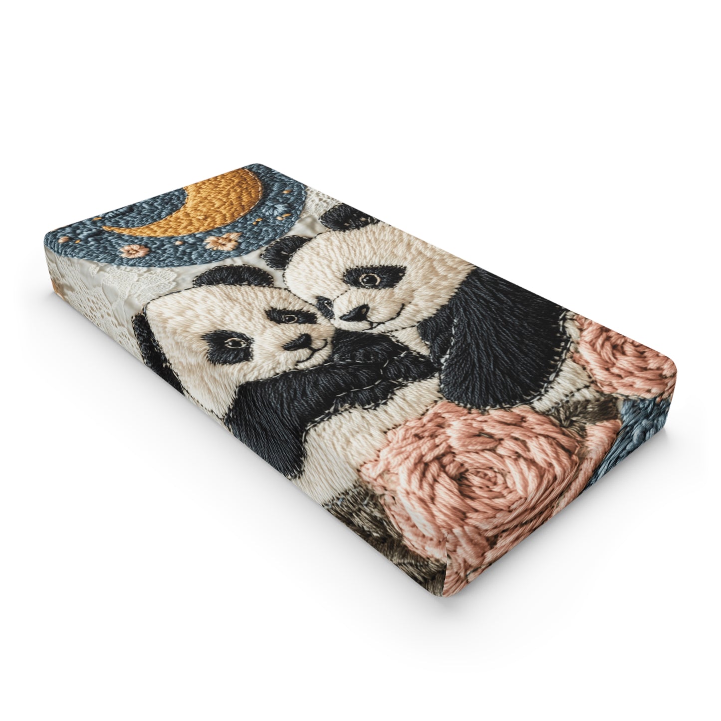 Custom Changing Pad Cover: Twin Panda Design