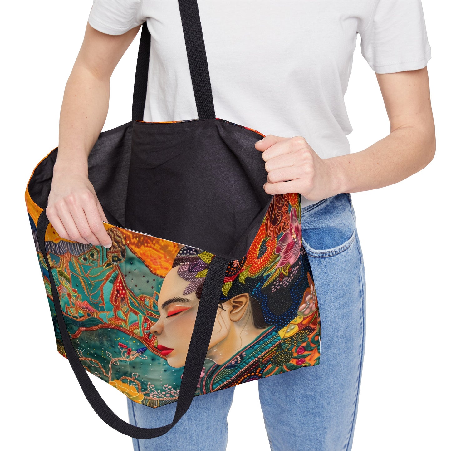 Weekender Tote Bag - Graceful Vietnamese Beauty in Traditional Attire