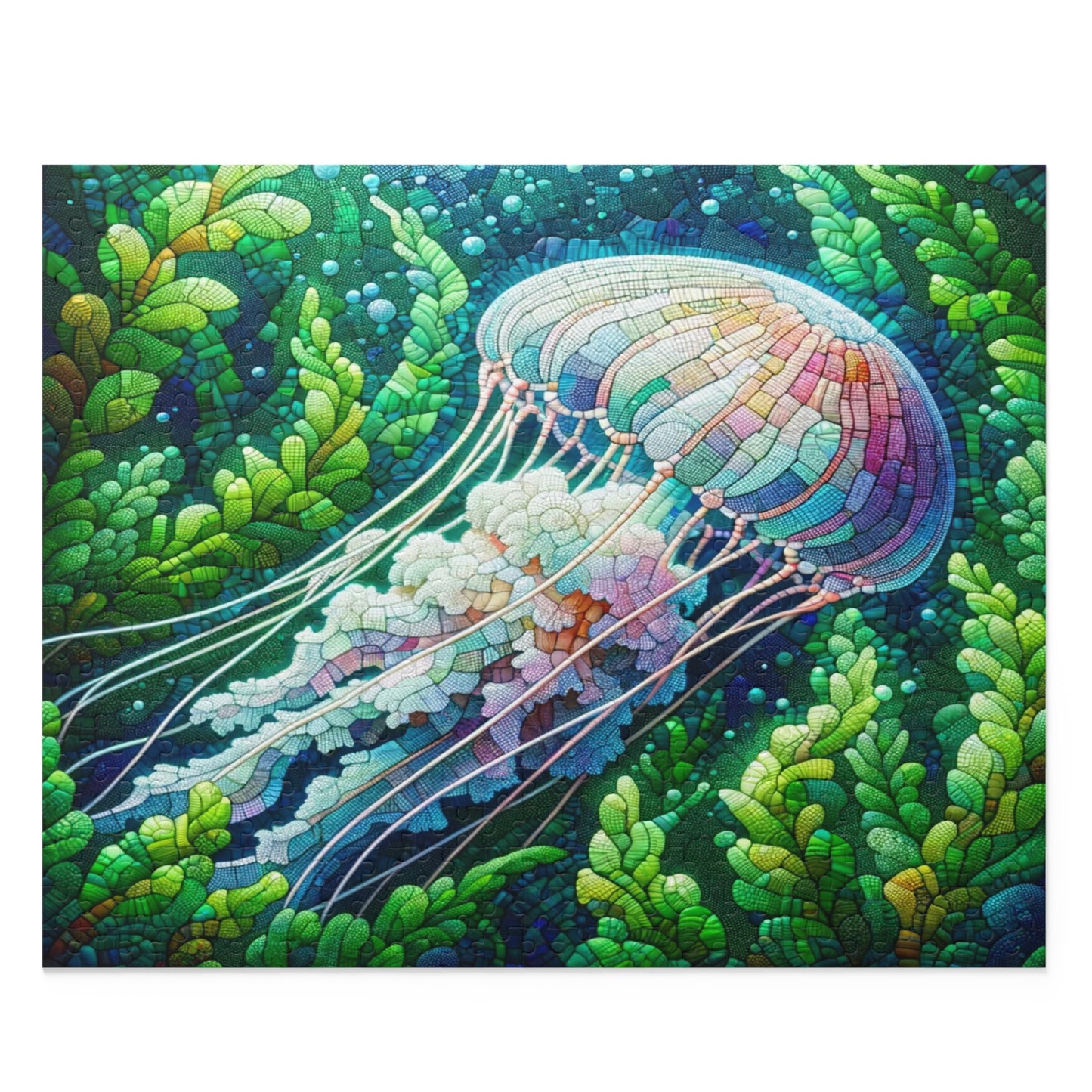 Translucent Jellyfish: Mosaic Underwater - Puzzle (120, 252, 500-Piece)