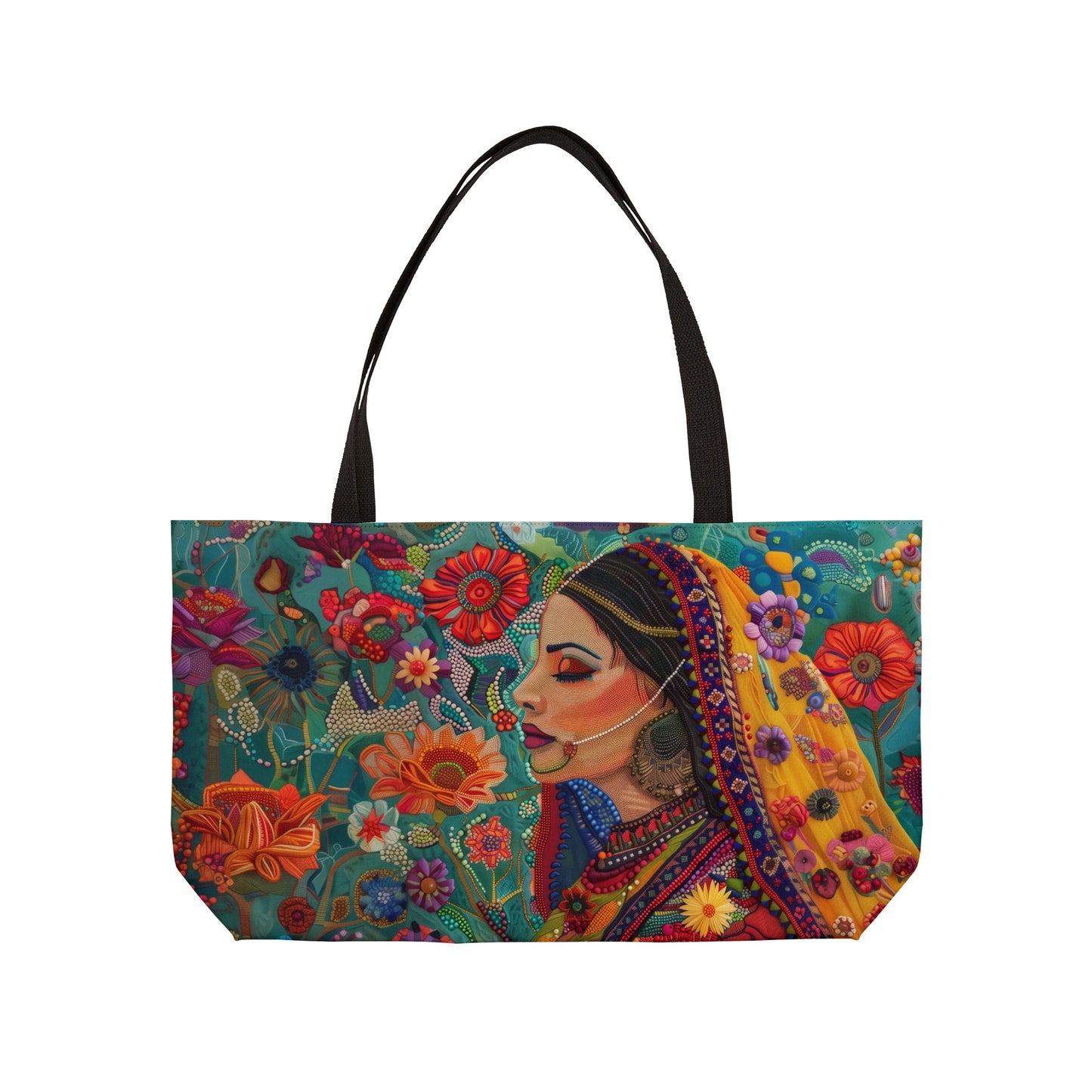 Weekender Tote Bag - Indian Floral Majesty