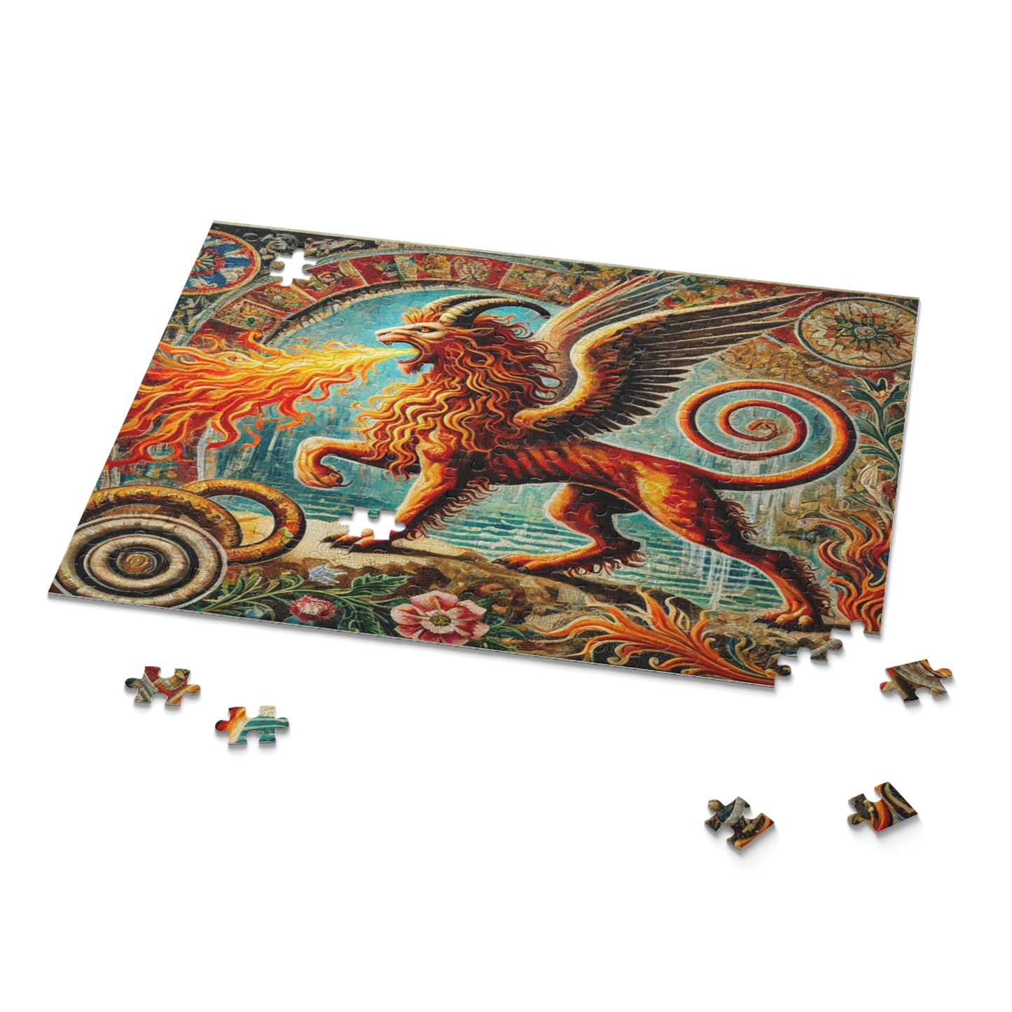 Chimera's Fiery Wrath - Puzzle (120, 252, 500-Piece)