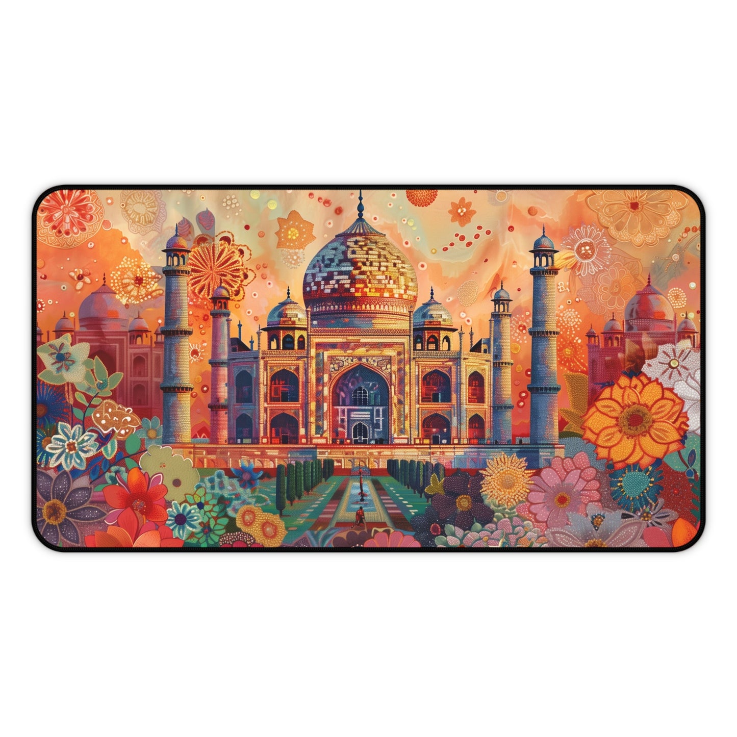 Gaming Desk Mat - Radiant Splendor of the Taj Mahal