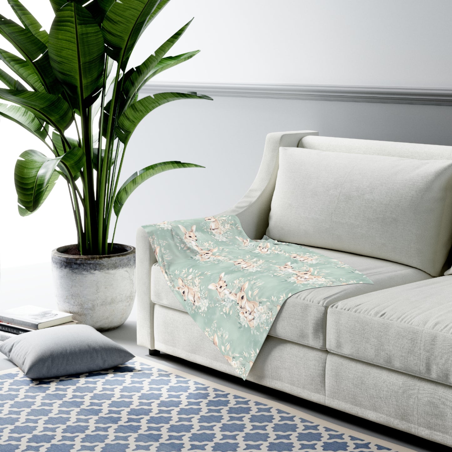 Custom Baby Swaddle Blanket - Kangaroo Cuddles