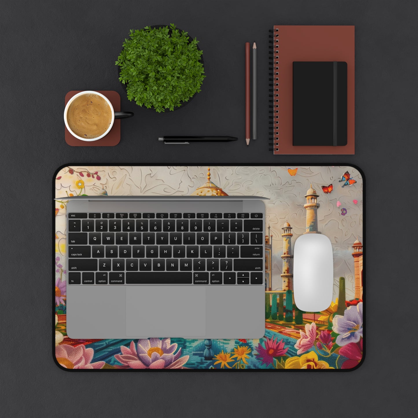 Gaming Desk Mat - Majestic Beauty of the Taj Mahal