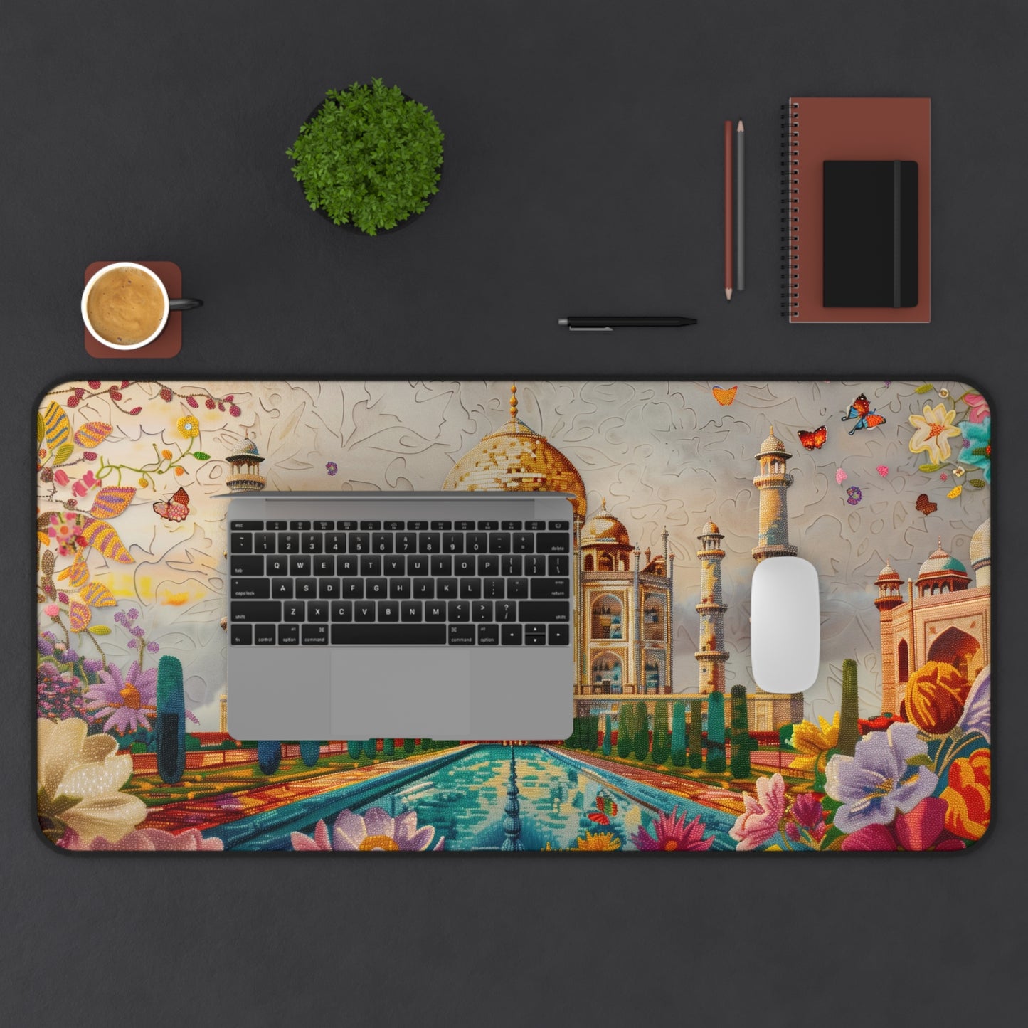 Gaming Desk Mat - Majestic Beauty of the Taj Mahal