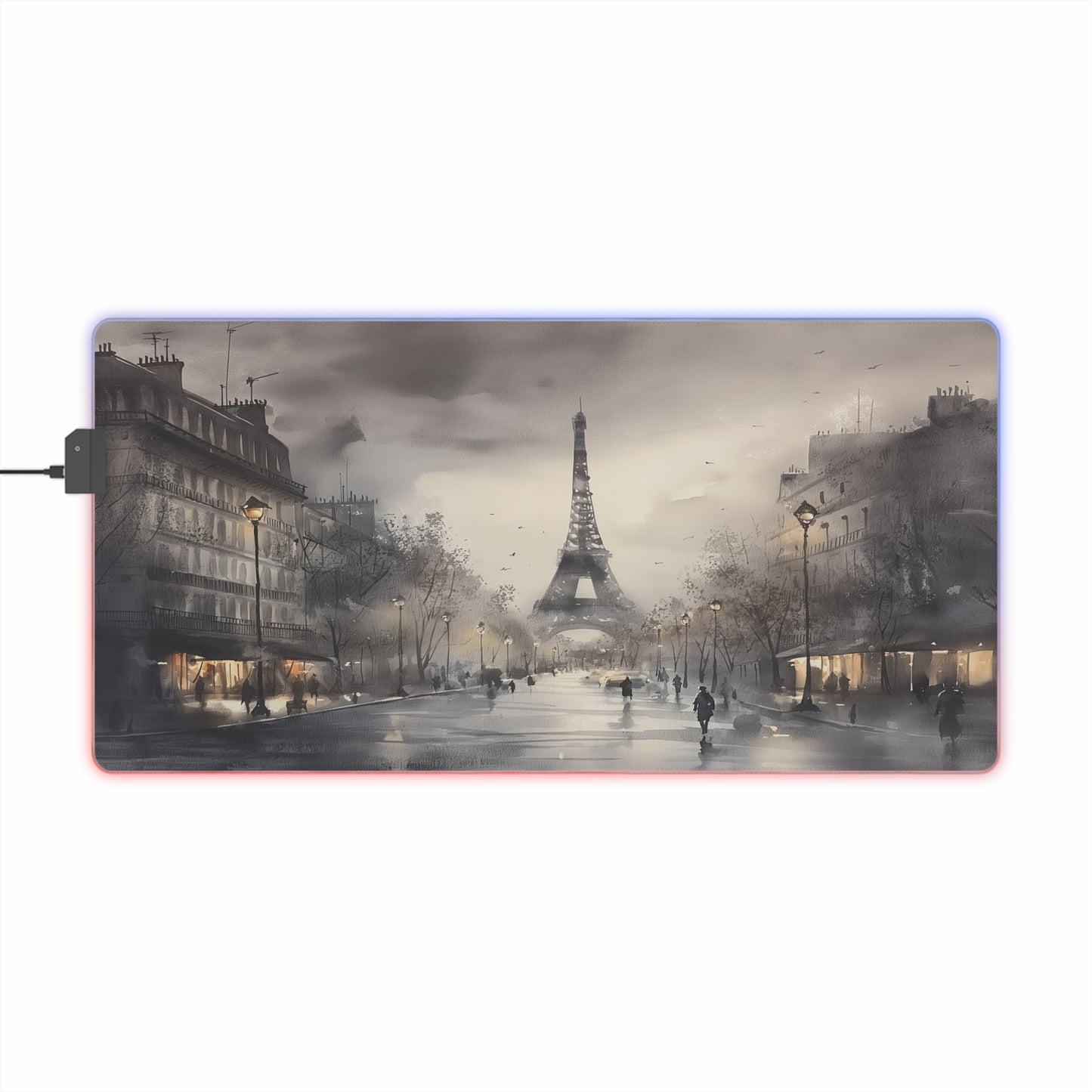 LED Gaming Mouse Pad - Paris in Mist