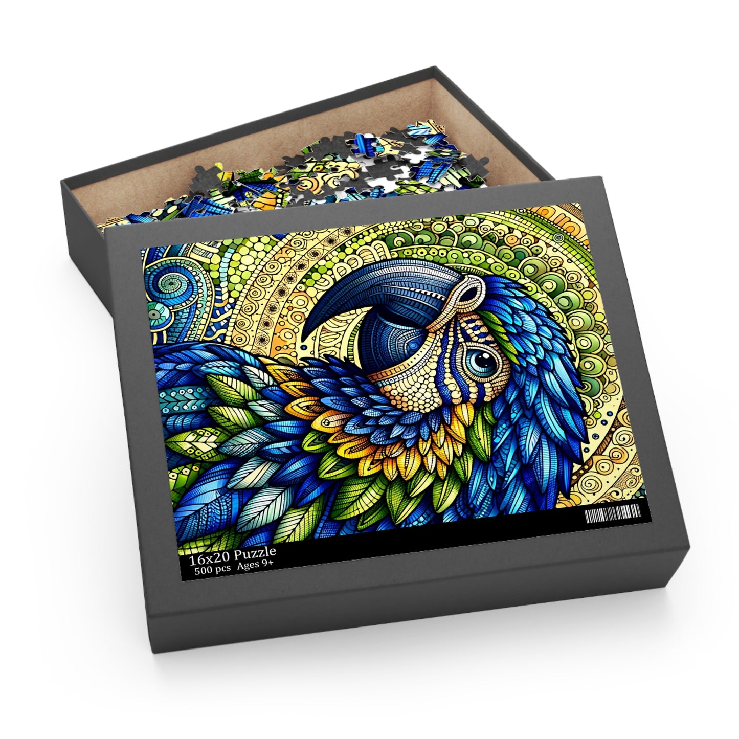 Tropical Parrot Mosaic Puzzle - Puzzle (120, 252, 500-Piece)