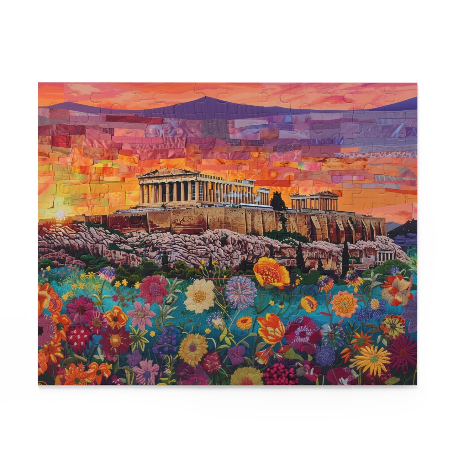 Sunset Over the Acropolis - Puzzle (120, 252, 500-Piece)