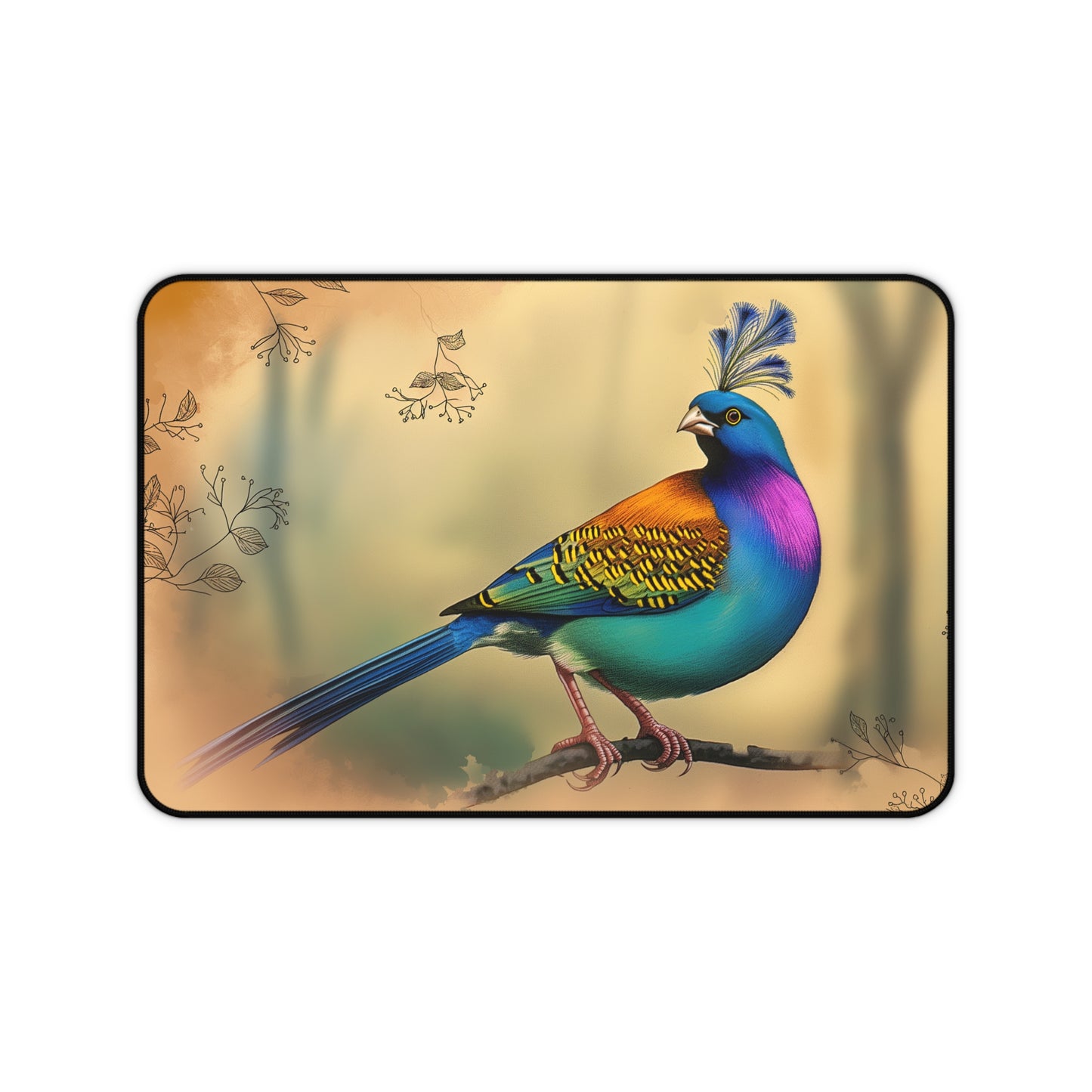 Gaming Desk Mat - Vibrant Gouldian Finch