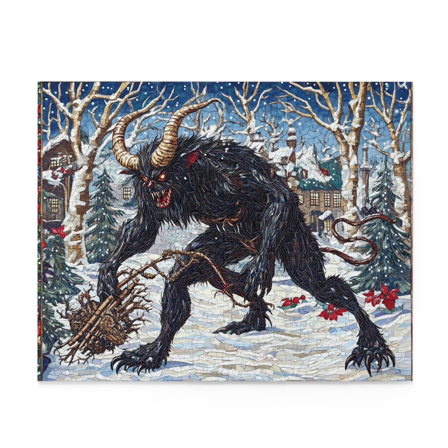 Krampus's Holiday Prowl - Custom Jigsaw Puzzle (120, 252, 500-Piece)