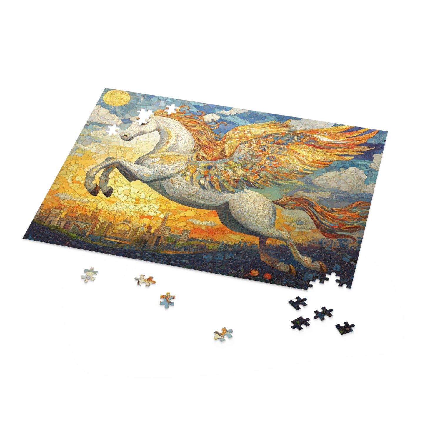 Pegasus: Majestic Flight Over Mythical Lands - Puzzle (120, 252, 500-Piece)
