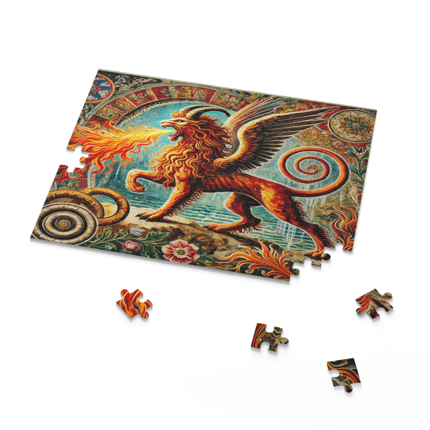 Chimera's Fiery Wrath - Puzzle (120, 252, 500-Piece)