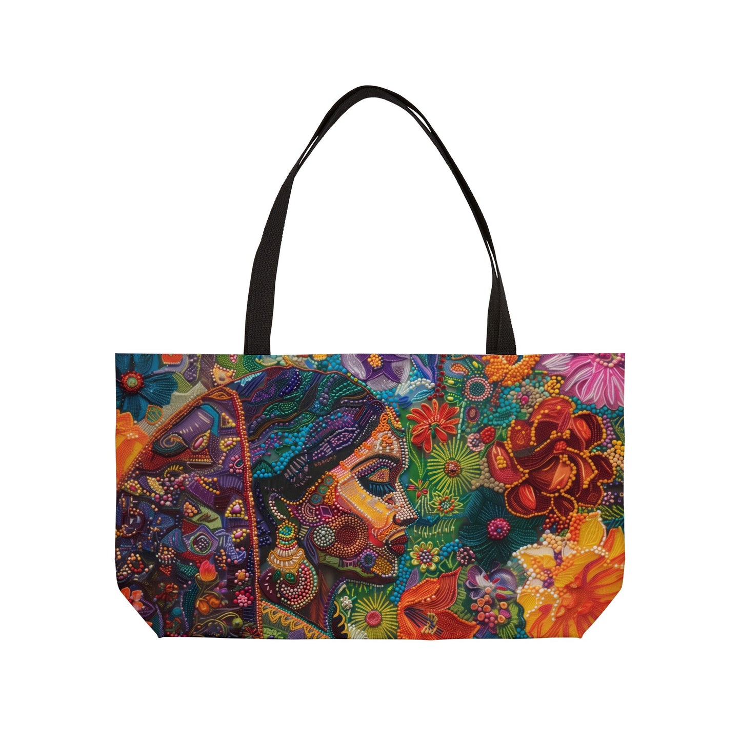 Weekender Tote Bag - Graceful Village Beauty in Traditional Attire