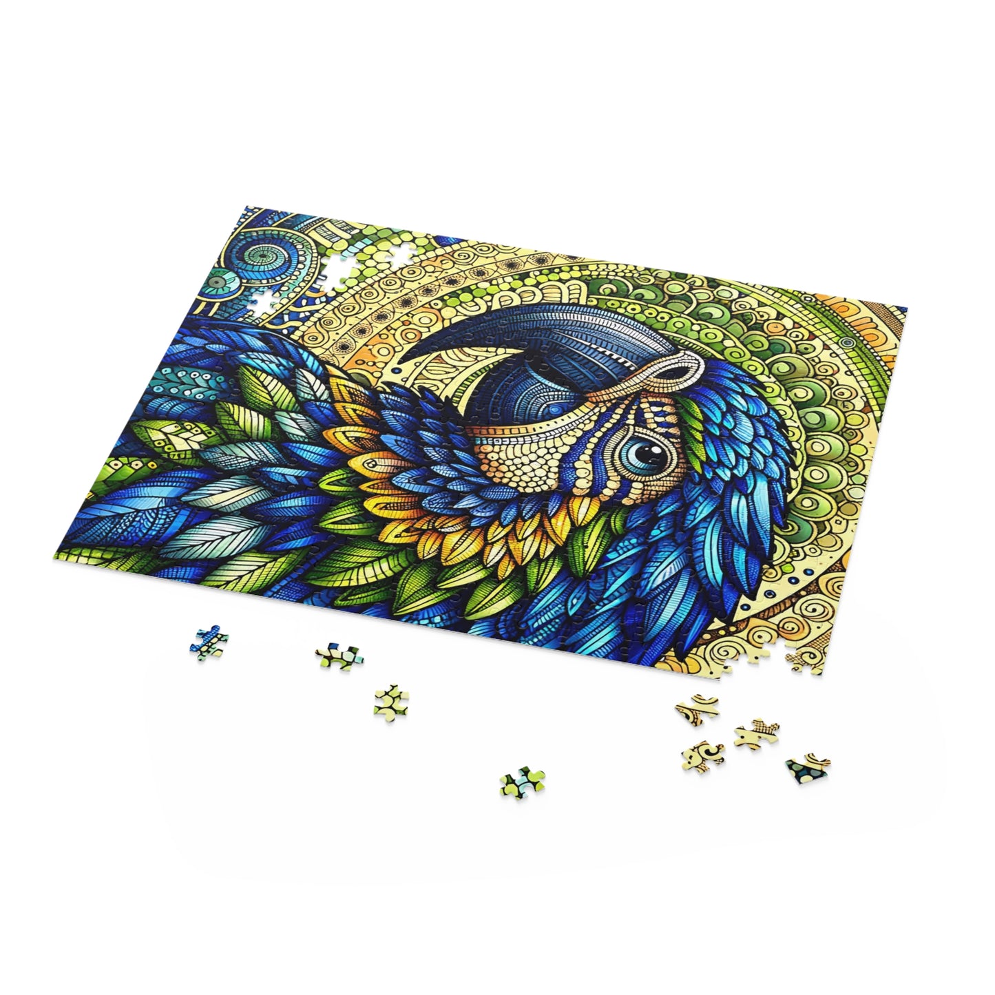 Tropical Parrot Mosaic Puzzle - Puzzle (120, 252, 500-Piece)