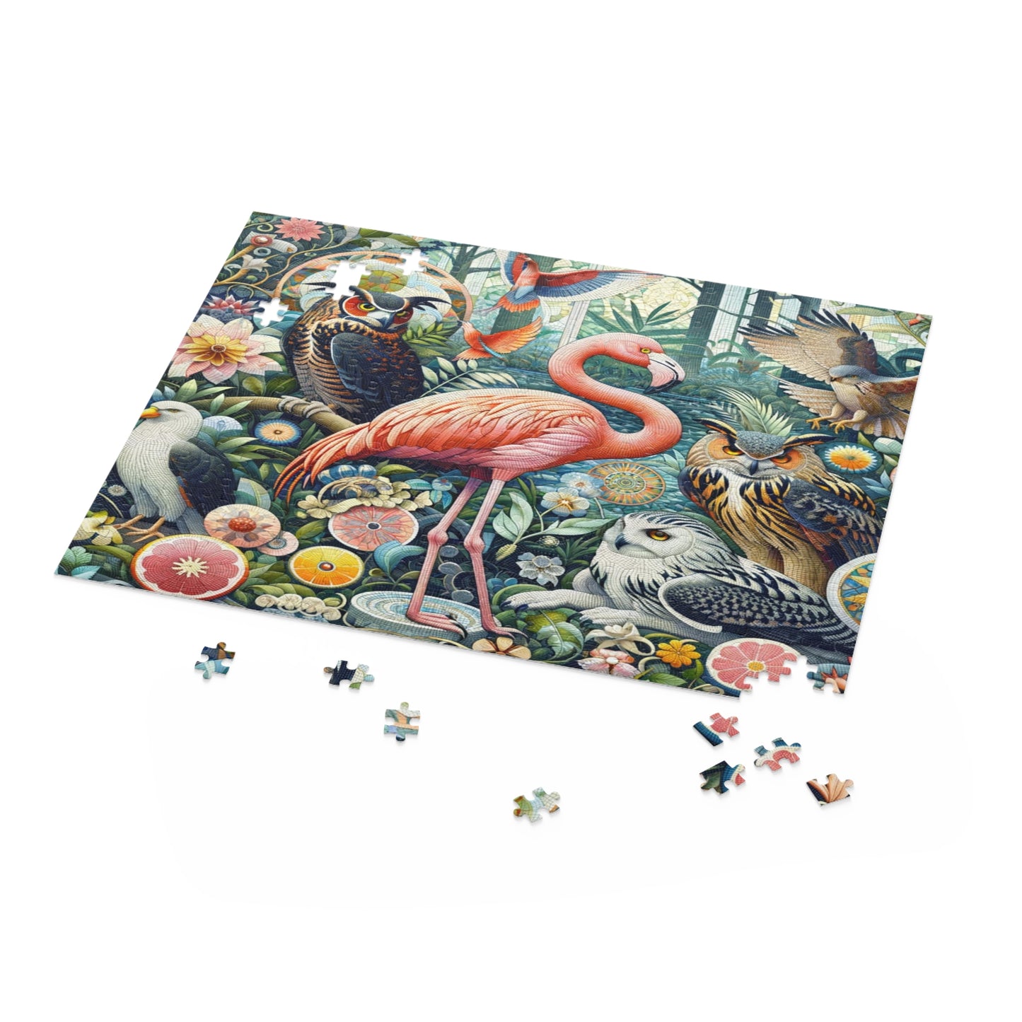 Garden of Eden: An Ornate Mosaic of Majestic Birds - Puzzle (120, 252, 500-Piece)
