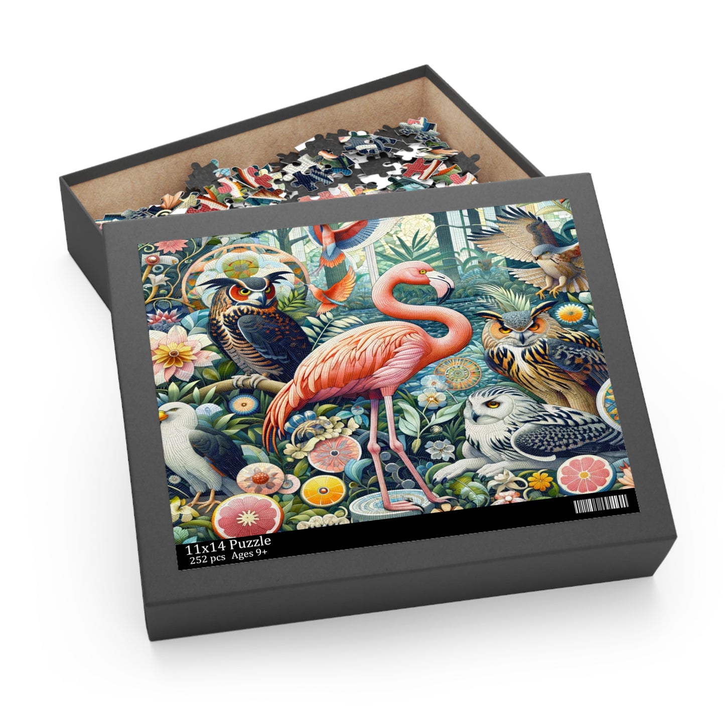 Garden of Eden: An Ornate Mosaic of Majestic Birds - Puzzle (120, 252, 500-Piece)