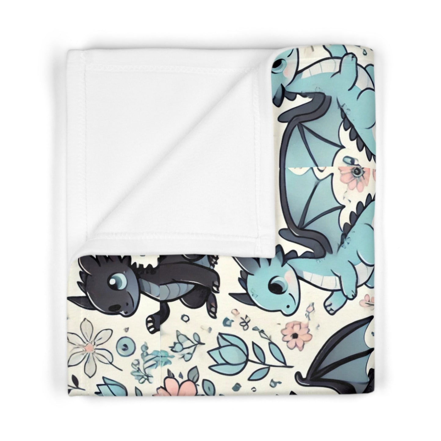 Custom Soft Fleece Baby Blanket - Dragon Dreams