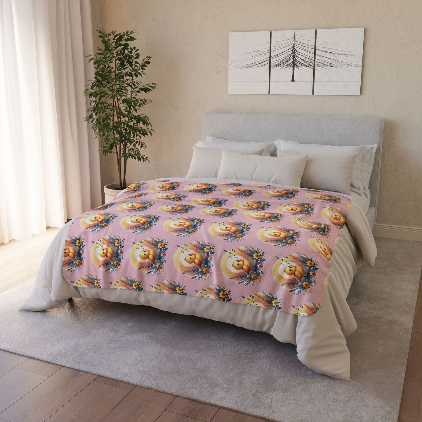 Sherpa Blanket: Custom Melody of Sunshine Fleece Throw