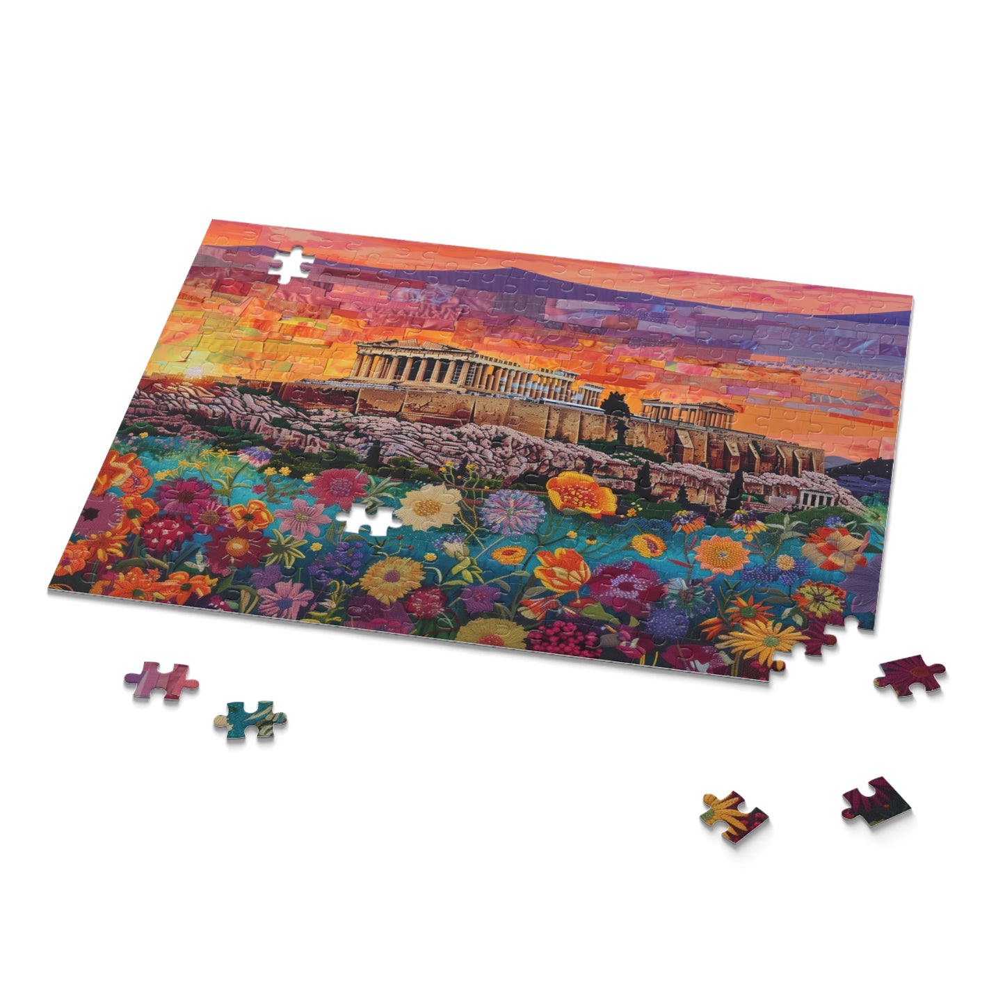 Sunset Over the Acropolis - Puzzle (120, 252, 500-Piece)