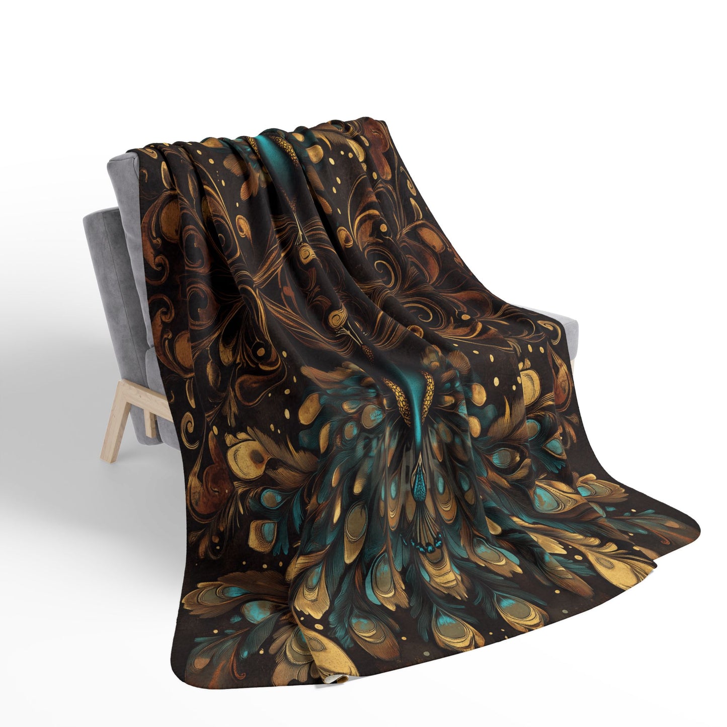 Sherpa Blanket: Custom Regal Splendor Fleece Throw