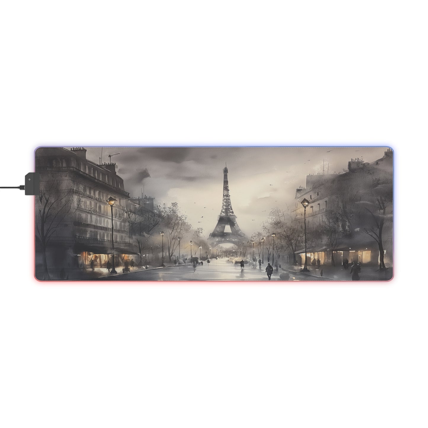 LED Gaming Mouse Pad - Paris in Mist