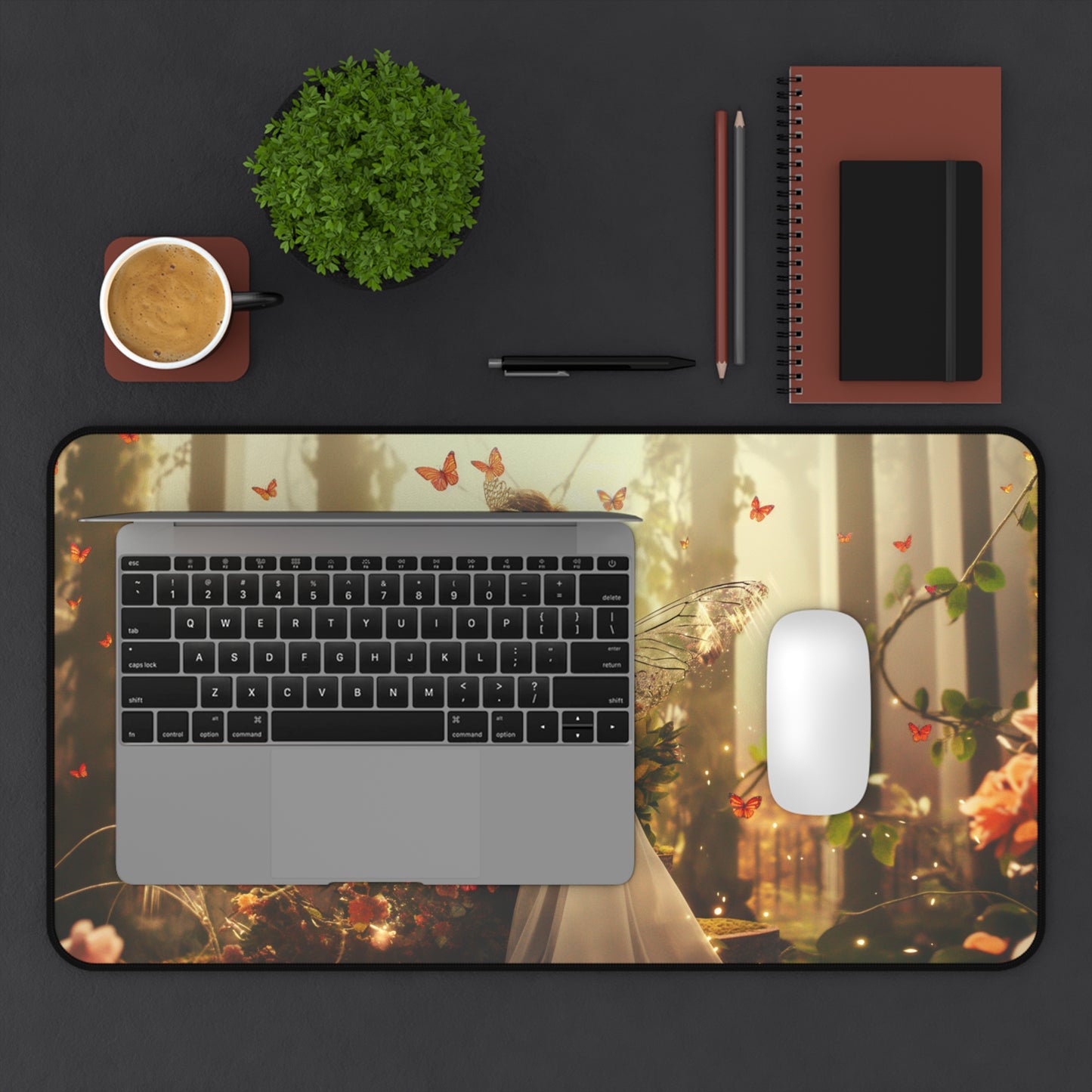 Gaming Desk Mat - Enchanted Monarch