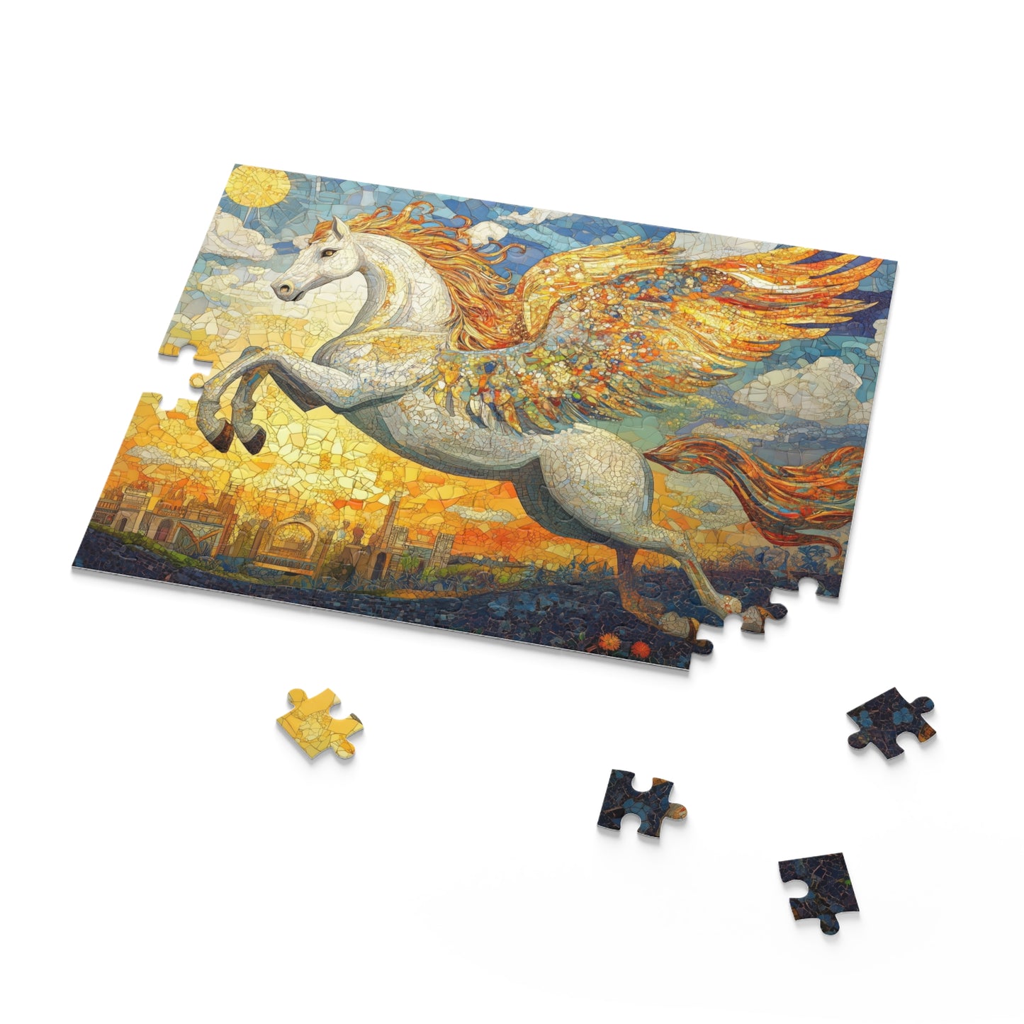 Pegasus: Majestic Flight Over Mythical Lands - Puzzle (120, 252, 500-Piece)